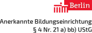 Anerkannte Bildungseinrichtung nach Paragraph vier Umsatzsteuergesetz Anerkannte Bildungseinrichtung nach Paragraph vier Umsatzsteuergesetz
